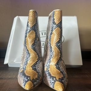Multicolor Snake Print Steve Madden Boots
